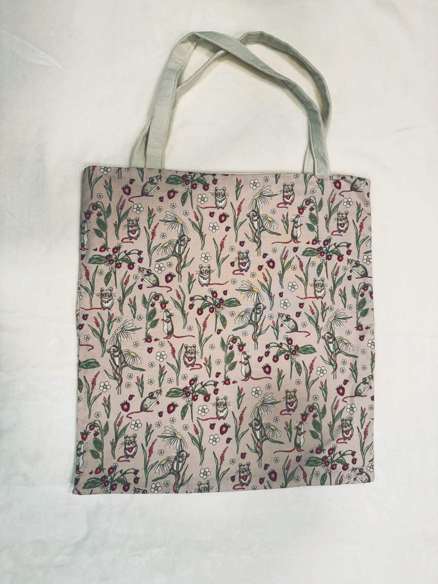 Strawberry Mice Tote Bag